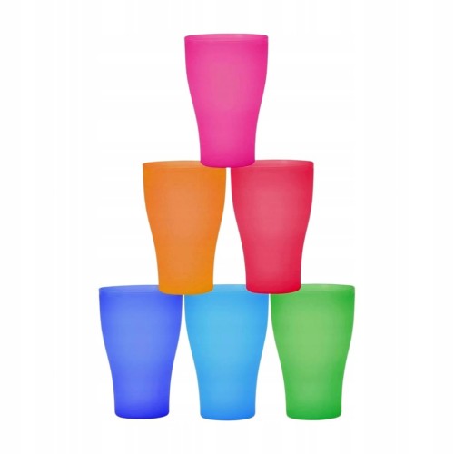 Kubek 500 ml plastikowy wysoki bez BPA do napojów gorących i zimnych