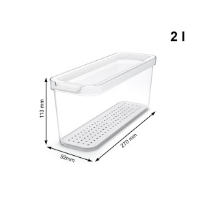 Organizer do lodówki wąski 2,0 L CAUMA (3)