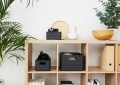 Kosz COUNTRY 18 L antracyt rattanowy Rotho A4 pojemnik organizer