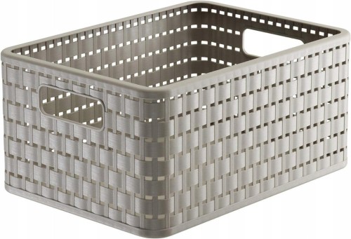 Kosz COUNTRY 11 L capuccino rattanowy Rotho A5 pojemnik organizer