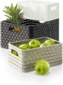 Kosz COUNTRY 11 L capuccino rattanowy Rotho A5 pojemnik organizer