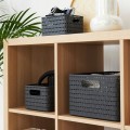 Kosz COUNTRY 11 L antracyt rattanowy Rotho A5 pojemnik organizer