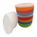 Miski 6x850 ml nietłukąca z pokrywką piknikowa Weekend mix kolorów