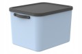 Rotho MYTHEN 55L Pojemnik Organizer Box z Pokrywą Duży Błękitny 52,3cm