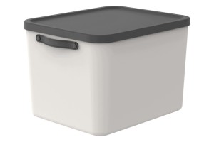 Rotho MYTHEN 55L Pojemnik Organizer Box z Pokrywą Duży Ciepły Beż 55 l