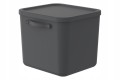Rotho MYTHEN 40L Pojemnik Organizer Box z Pokrywą Czarny 39,5x38x34 cm