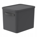 Rotho MYTHEN 27L Pojemnik Organizer z Pokrywą Box Czarny Antracyt 40x29x29