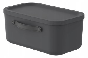 Pojemnik Organizer MYTHEN 12L Pokrywa Uchwyt Czarny Box do Przechowywania