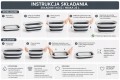 Kosz Składany na pranie 25L praktyczny, lekki i oszczędzający miejsce